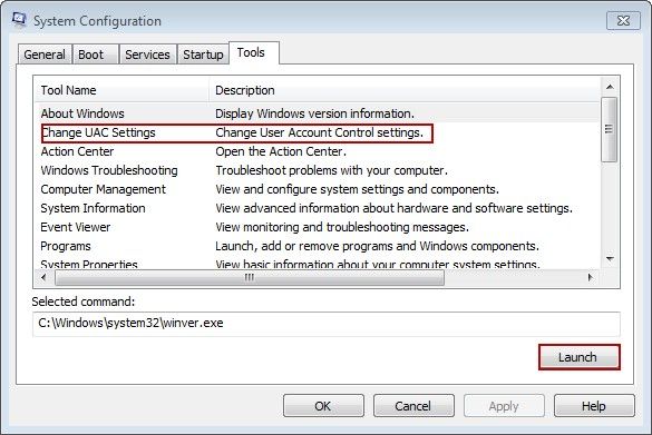 system configuration