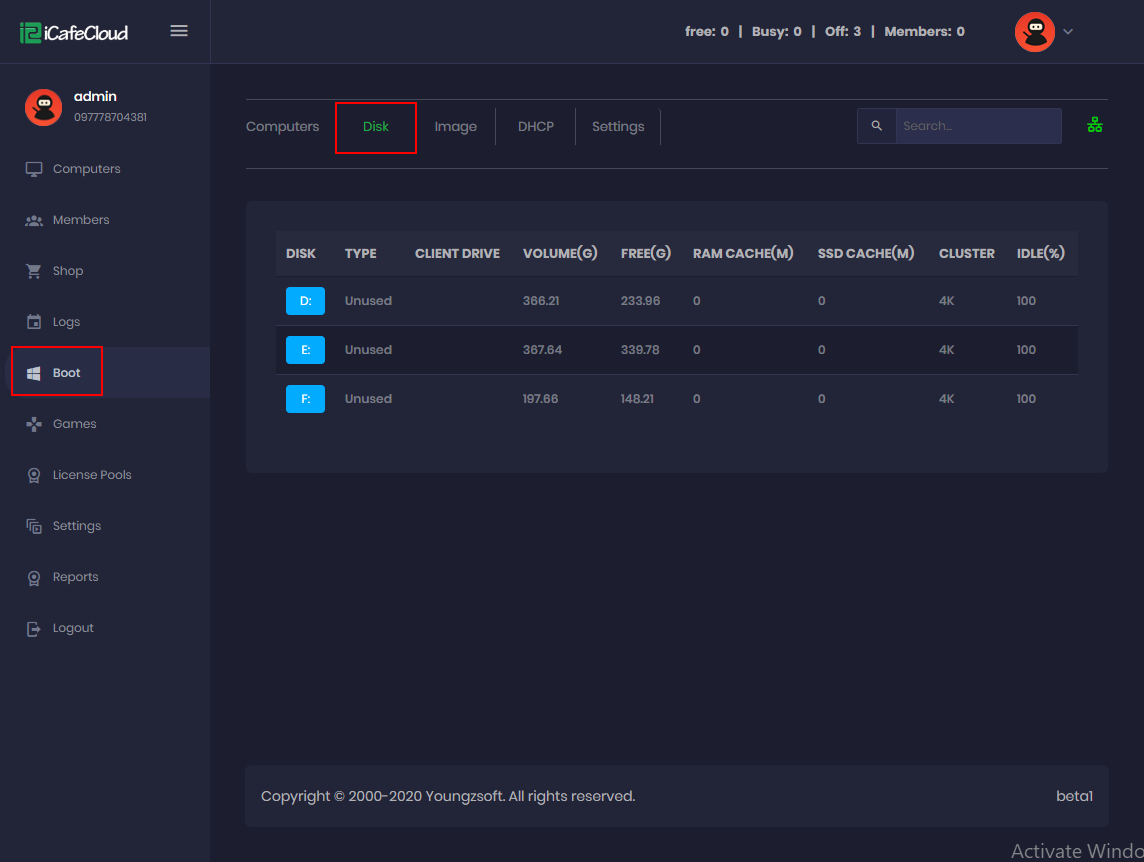 CCBoot Cloud wiki - Create boot image