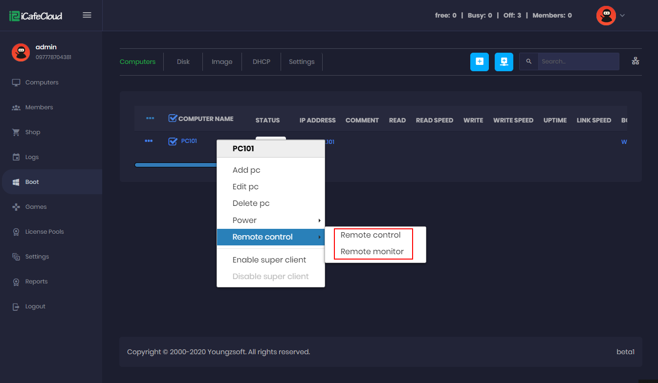 CCBoot Cloud wiki - Configure disks